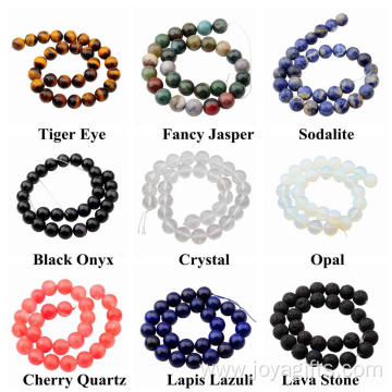 14MM Loose Natural Gemstone Crystal Round Beads